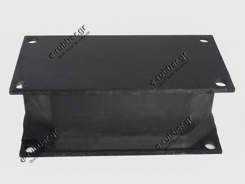 Roller Drum Antivibration Mount 250x125x100 4 Screw holes D14 centers 225x100 - Image 3