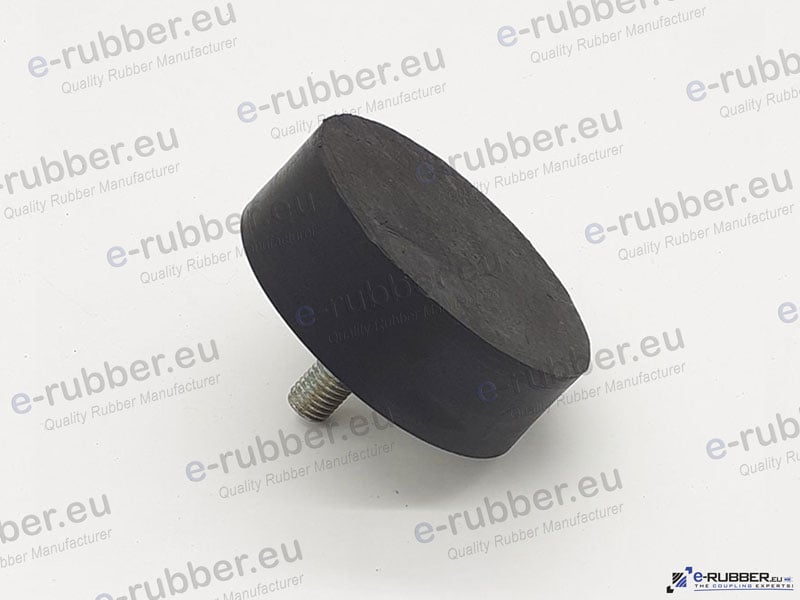 Male Buffer Foot Ø100x33 M14 - Image 2