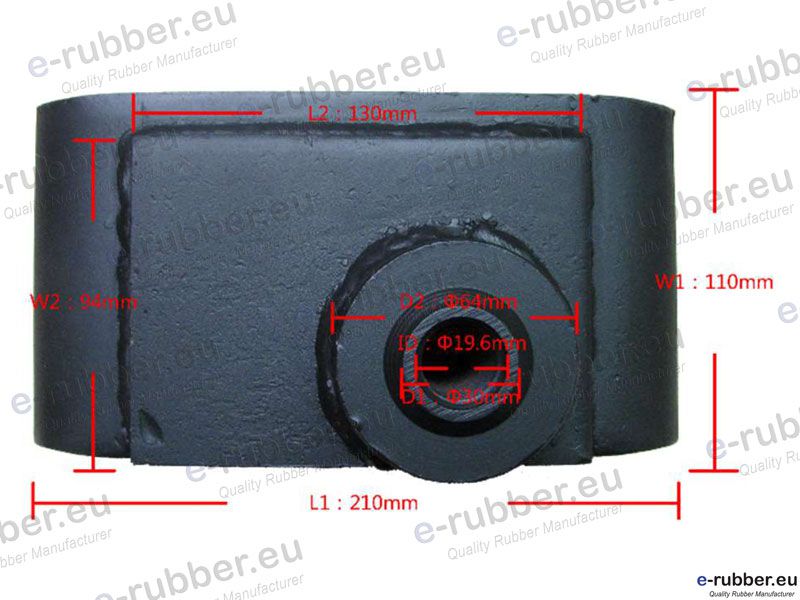 Engine Mount for Hitachi EX450-1 Rear - Image 6
