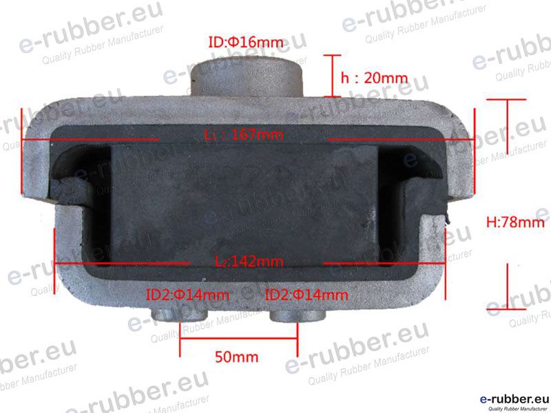 Engine Mount for Hitachi EX200-5 Rear - Image 5