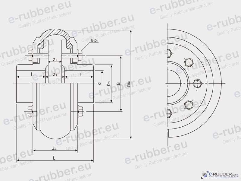 JAC RF 210 Flexible Coupling - Image 3