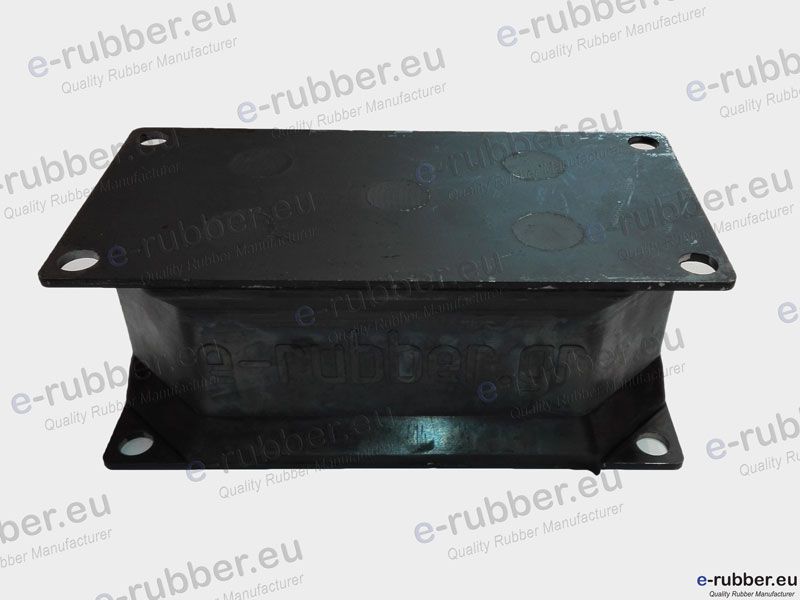 Roller Drum Antivibration Mount 250x125x100 4 Screw holes D14 centers 225x100