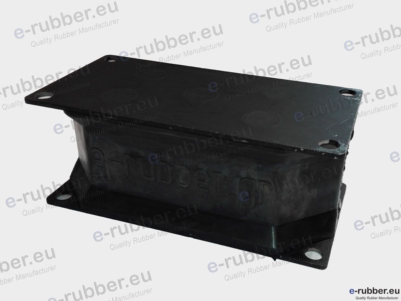 Roller Drum Antivibration Mount 250x125x100 4 Screw holes D14 centers 225x100 - Image 2